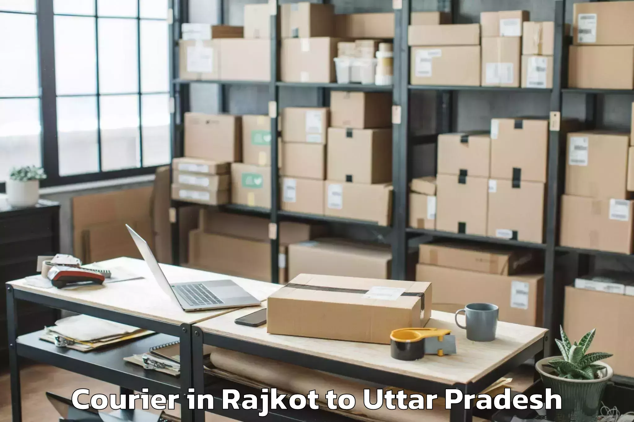 Trusted Rajkot to Abhilashi University Noida Courier